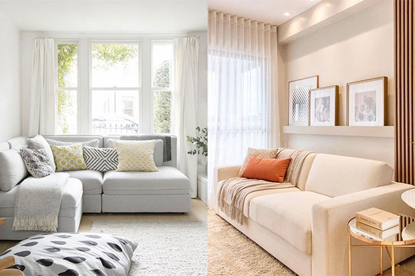 Escolha um sofá confortável  para sala do seu apartamento
