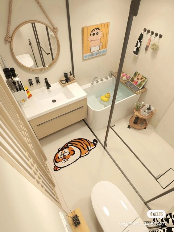 Banheiro criativo 