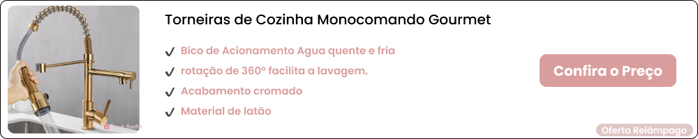 Torneira de água quente ligada no gás encanado