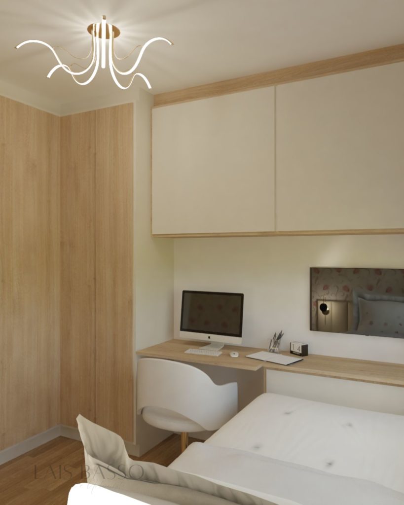Quarto de menina minimalista