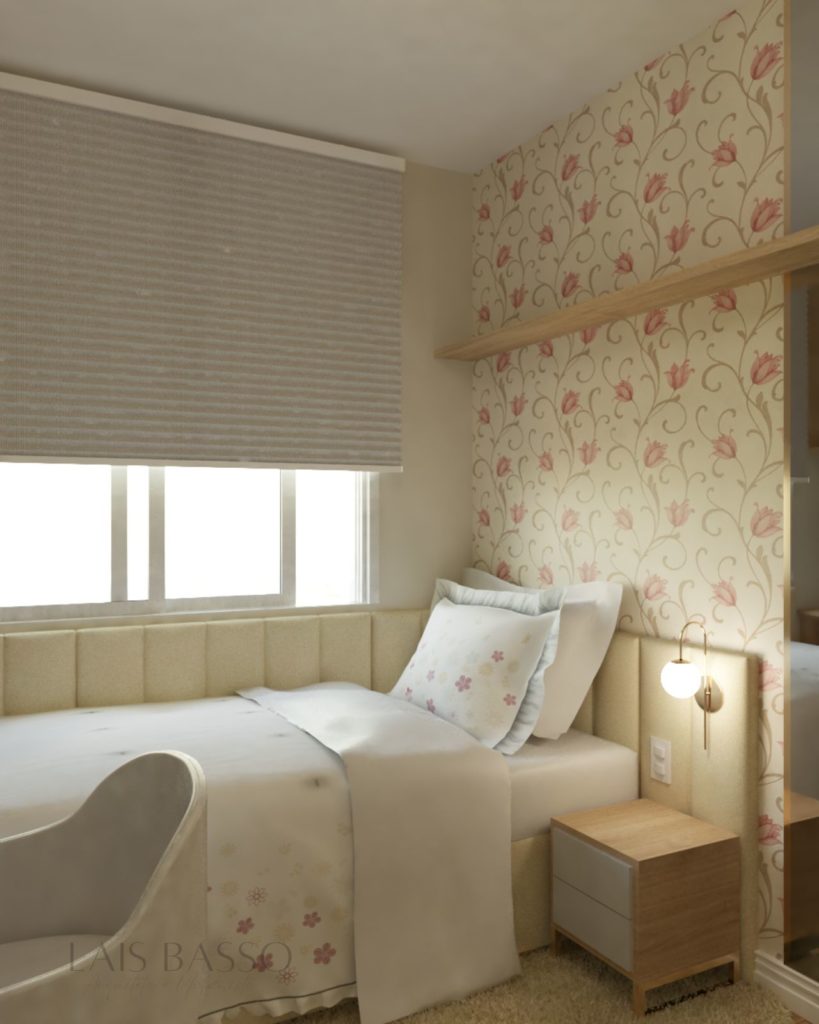 Quarto de menina minimalista
