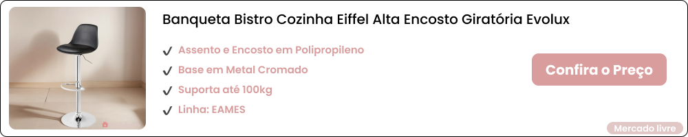 Banqueta para área gourmet: como escolher o modelo ideal