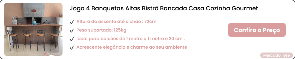 Banqueta para área gourmet: como escolher o modelo ideal
