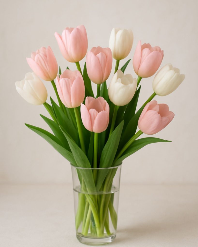 Tulipas é uma escolha poderosa na decoração