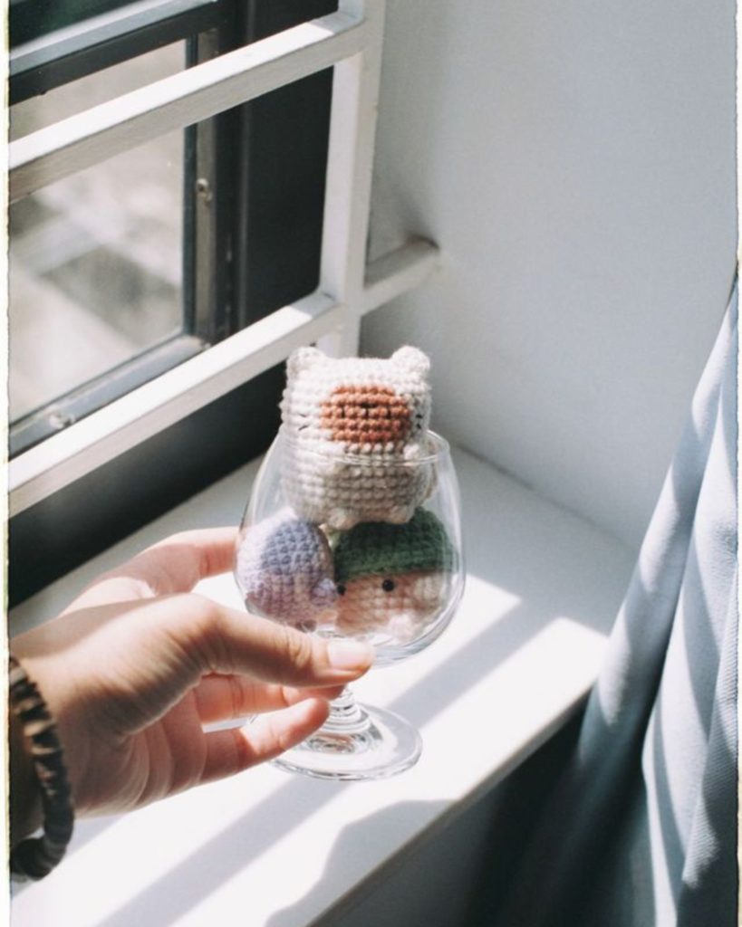 Decoração com Amigurumi